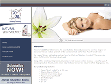 Tablet Screenshot of 2020skincare.com.au